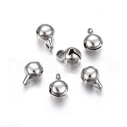 Tarnish Resistant 304 Stainless Steel Bell Charms STAS-F174-20P-A-1
