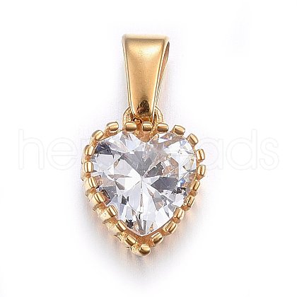 Cubic Zirconia Charms STAS-P216-12G-1
