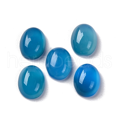 Natural Blue Agate Cabochons G-H001-15D-1