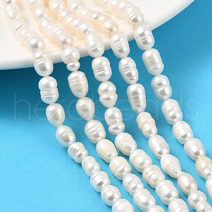 Natural Cultured Freshwater Pearl Beads Strands PEAR-I007-01B-03B-1