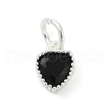 Brass Micro Pave Cubic Zirconia Pendants KK-H204-01S-04-1