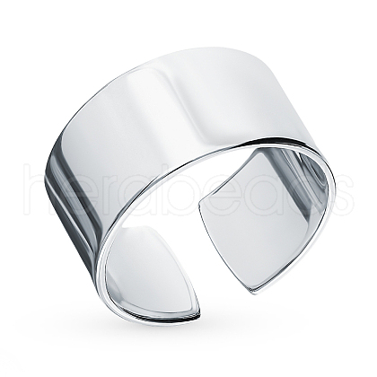 925 Sterling Silver Open Cuff Ring TZ6795-3-1