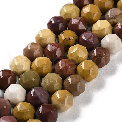 Natural Mookaite Beads Strands G-NH0021-A13-02-1