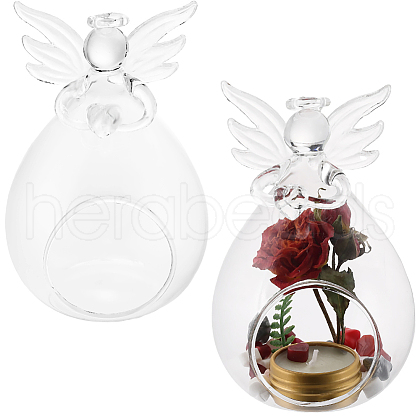 SUNNYCLUE 2Pcs Hanging Glass Candle Holders AJEW-SC0002-51-1