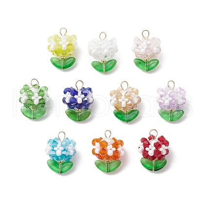 Glass Pendants PALLOY-MZ00672-1