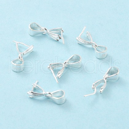 925 Sterling Silver Ice Pick Pinch Bails STER-Z001-017S-1