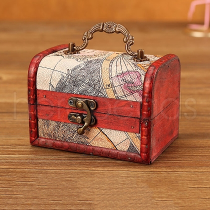 Wooden Portable Storage Boxes WOCR-PW0001-060B-1