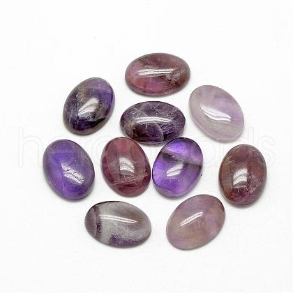 Natural Amethyst Cabochons G-R415-8x10-30-1