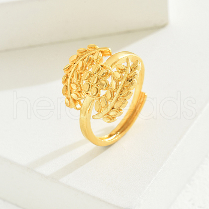 Brass Adjustable Finger Rings for Women ZV7017-1-1