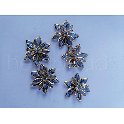 Acrylic Rhinestone Cabochons OHAR-PW0010-02G-1
