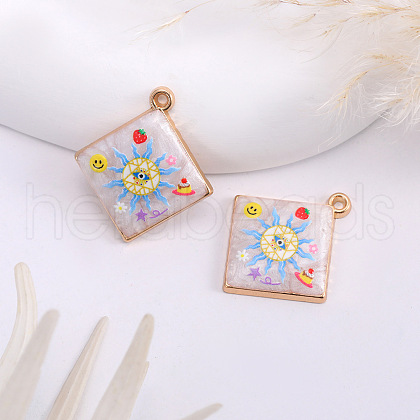 Alloy Enamel Pendants PW-WGD0087-02-1