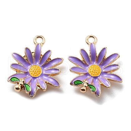 Alloy Enamel Pendants FIND-H016-01G-01-1
