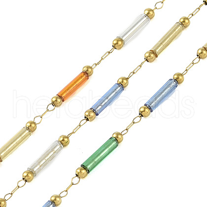 Ion Plating(IP) 304 Stainless Steel Chains AJEW-Q150-02G-01-1