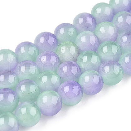 Cat Eye Beads Strands X-CE-N014-01G-1
