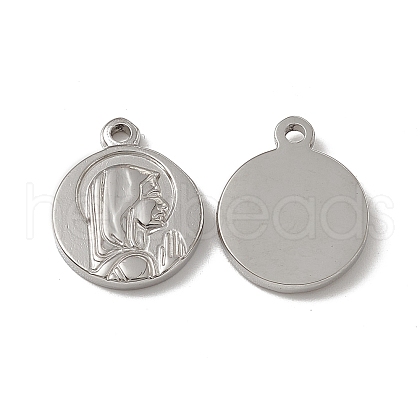 Non-Tarnish 201 Stainless Steel Pendants STAS-J401-VC620-1