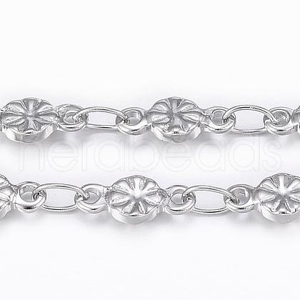 Tarnish Resistant 304 Stainless Steel Link Chains CHS-H009-21P-1