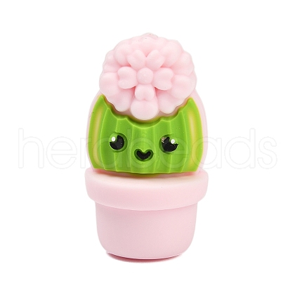 3D Three-Dimensional Cactus Silicone Beads SIL-V002-10D-1