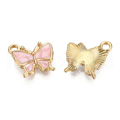 Light Gold Plated Alloy Charms ENAM-T009-03E-1