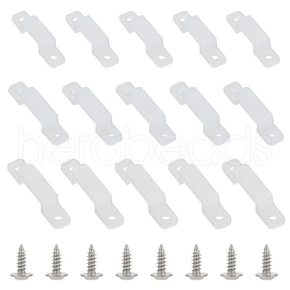 HOBBIESAY 120 Sets 3 Styles Silicone Fixing Clips FIND-HY0003-45-1