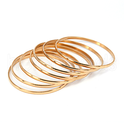 201 Stainless Steel Bangles BJEW-O115-24-1
