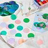 Olycraft 600Pcs 5 Colors Iridescent PVC Paillette/Sequins Pendants KY-OC0001-33B-5