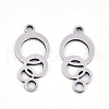 Non-Tarnish 201 Stainless Steel Pendants X-STAS-S081-060-2