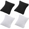 Beebeecraft 4Pcs 2 Colors Lint Bracelet/Watch Pillow Jewelry Displays BDIS-BBC0001-01-1