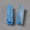 Opaque Colours Glass Twist Bugle Beads GLAA-WH0039-08L-2