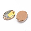 Mocha Effect Oval Shape Sew on Rhinestone RGLA-C001-07E-AM-3
