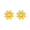 Stylish Stainless Steel Flower Stud Earrings for Women's Daily Wear LE2664-3