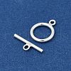 925 Sterling Silver Ring Toggle Clasps STER-A008-16-2