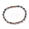 Natural Tiger Eye Stretch Bracelets BJEW-JB03740-01-1