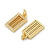 Brass Micro Pave Cubic Zirconia Pendants KK-U073-07G-2