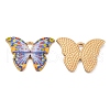 Light Gold Tone Alloy Enamel Pendants ENAM-M059-05KCG-07-1