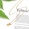 Ion Plating(IP) 304 Stainless Steel Pendant Necklaces NJEW-R050-01G-26-2