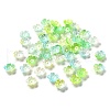 Gradient Color Acrylic Bead Caps OACR-Z028-01C-1