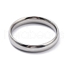 Ion Plating(IP) 304 Stainless Steel Simple Plain Band Finger Ring for Women RJEW-B036-09-2
