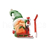 Christmas Santa Claus Resin Pendant Decorations HJEW-K041-01-2