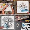 Plastic Drawing Painting Stencils Templates DIY-WH0396-0014-4