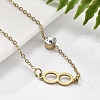201 Stainless Steel Cable Chain Bracelets BJEW-H205-01C-G-2