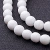Synthetic White Agate Beads Strands X-G-D419-8mm-01-2