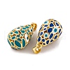 Brass Enamel Pendants KK-E112-11G-3