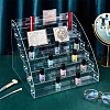 7-Tier Rectangle Acrylic Display Risers for Nail Polish ODIS-WH0058-29-5