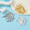 90Pcs 3 Colors Brass Tube Beads KK-YW0002-08A-2