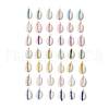 42Pcs 42 Styles Natural Cowrie Shell & Glass Seed Beads Pendants PALLOY-JF02759-1