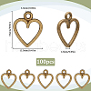 SUNNYCLUE 100Pcs Tibetan Style Alloy Charms FIND-SC0012-39AB-2