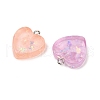 Transparent Resin Pendants RESI-Q020-03A-2