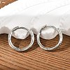 Brass Huggie Hoop Earrings EJEW-K083-29P-1
