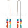 Polyester Tassel Pendant Decoration HJEW-WH20003-04A-05-2