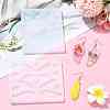 DIY Butterfly Pendant Silicone Molds for DIY Earring Making DIY-YW0009-84-5